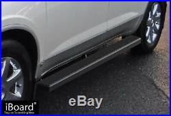 IBoard Running Boards 4 Matte Black Fit 07-17 Chevrolet Traverse