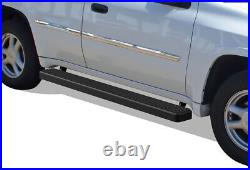 IBoard Running Boards 5-inch Black Fit 02-09 Chevy Trailblazer (02-06 GMC Envoy)
