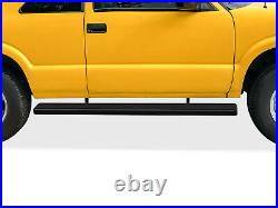 IBoard Running Boards 5-inch Matte Black Fit 95-04 Chevy Blazer GMC Jimmy 2-Door