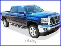 IBoard Running Boards 5 inches Fit 01-13 Chevy Silverado GMC Sierra Crew Cab