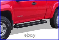 IBoard Running Boards 5in Black Fit 04-12 Chevy Colorado GMC Canyon Extended Cab