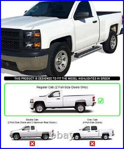 IBoard Running Boards 5in Fit 99-13 Silverado Sierra Regular Cab