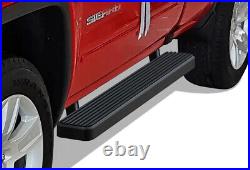 IBoard Running Boards 5in Matte Black Fit 99-13 Silverado Sierra Regular Cab