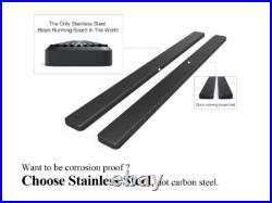 IBoard Running Boards 6-inch Black Fit 01-13 Chevy Silverado GMC Sierra Crew Cab