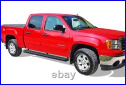 IBoard Running Boards 6-inch Black Fit 01-13 Chevy Silverado GMC Sierra Crew Cab