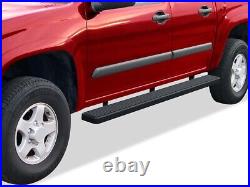 IBoard Running Boards 6-inch Black Fit 04-12 Chevy Colorado GMC Canyon Crew Cab