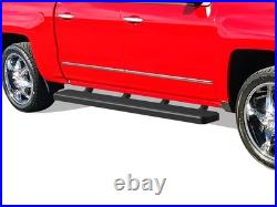IBoard Running Boards 6-inch Black Fit 07-18 Chevy Silverado GMC Sierra Crew Cab