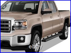 IBoard Running Boards 6-inch Black Fit 07-18 Chevy Silverado GMC Sierra Crew Cab