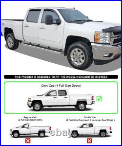 IBoard Running Boards 6 inches Fit 07-18 Chevy Silverado GMC Sierra Crew Cab