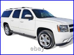 IBoard Running Boards 6in Black Fit 00-20 Chevy Avalanche Suburban GMC Yukon XL