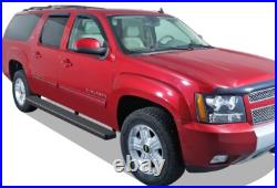IBoard Running Boards 6in Black Fit 00-20 Chevy Avalanche Suburban GMC Yukon XL