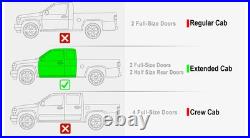 IBoard Running Boards 6in Black Fit 04-12 Chevy Colorado GMC Canyon Extended Cab