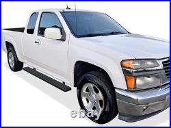 IBoard Running Boards 6in Black Fit 04-12 Chevy Colorado GMC Canyon Extended Cab