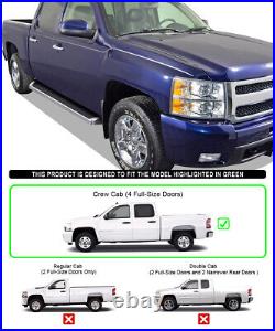 IBoard Running Boards Style Fit 01-07 Chevy Silverado GMC Sierra Crew Cab