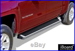 IBoard Running Boards Style Fit 07-18 Chevy Silverado GMC Sierra Crew Cab
