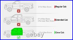 IBoard Running Boards Style Fit 07-18 Chevy Silverado GMC Sierra Crew Cab