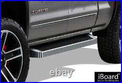 IBoard Running Boards Style Fit 07-18 Silverado Sierra Double Cab