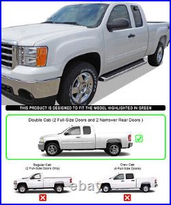 IBoard Running Boards Style Fit 99-07 Silverado Sierra Extended Cab