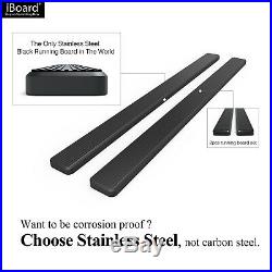 IBoard Stainless Steel 5 Running Boards Fit 07-18 Silverado/Sierra Double Cab