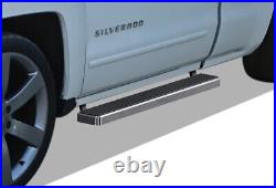 IBoard Stainless Steel 5in Running Boards Fit 07-18 Silverado Sierra Regular Cab