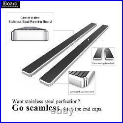 IBoard Stainless Steel 5in Running Boards Fit 07-18 Silverado Sierra Regular Cab