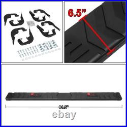 J2 Fit 07-19 Silverado Sierra Crew Cab 6.25 Flat Side Step Bar Running Boards