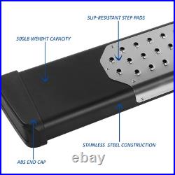 J2 For 07-19 Silverado Sierra Crew Cab 6.5 W Steel Side Step Bar Running Boards
