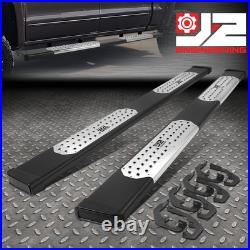 J2 For 07-19 Silverado Sierra Crew Cab S. Steel 6.5 Wide Step Bar Running Boards