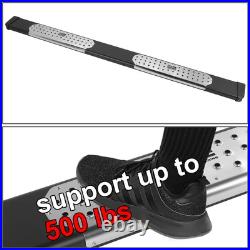 J2 For 07-19 Silverado Sierra Crew Cab S. Steel 6.5 Wide Step Bar Running Boards