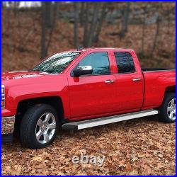 J2 For 07-19 Silverado Sierra Extended Cab 8 Chrome Ss Step Bar Running Boards