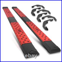 J2 Powdercoated 6 Side Step Running Boards for 07-19 Silverado/Sierra Ext Cab
