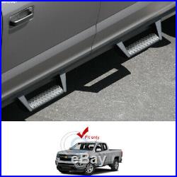 Matte Blk Hoop Drop Step Side Nerf Bars Running Boards 15-19 Colorado/canyon Ext