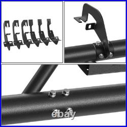 Matte Drop Step Bar Running Board For 2007-2019 Silverado Sierra Extended Cab