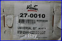 NEW Westin Universal 80 Black Step Running Boards 27-0010 Silverado Ram F-150