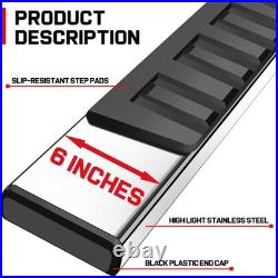 Nerf Bar FOR 2019-2026 Silverado/Sierra Crew Cab 6 Side Step H Running Boards