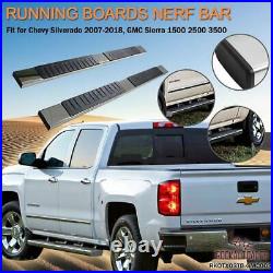 Nerf Bars Fits 2007-2018 Chevy Silverado GMC Sierra Running Board Side Step Rail