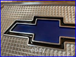 One Chevy Car Truck Flat Polished Aluminum Running Board Step Plate Bowtie Logo