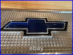 One Chevy Car Truck Flat Polished Aluminum Running Board Step Plate Bowtie Logo