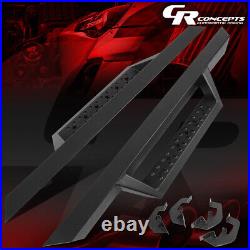 Pair Matte 2.75 Step Bar Running Board For 2007-2019 Silverado 2dr Standard Cab