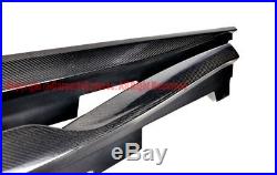 R Style Carbon Fiber Extension Side Skirts Lower Lip For 16-Up Chevrolet Camaro