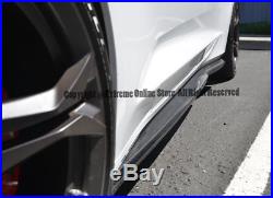 R Style Carbon Fiber Front Lip With Side Skirts For 16-Up Chevrolet Camaro SS V8