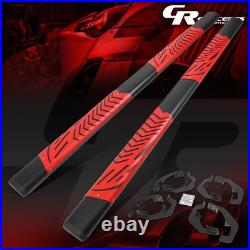 Red 5 Step Bar Running Board For 2007-2019 Silverado/sierra 1500-3500 Crew Cab