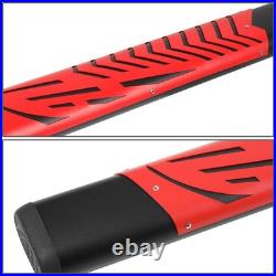 Red 5 Step Bar Running Board For 2007-2019 Silverado/sierra 1500-3500 Crew Cab