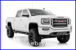Rough Country HD2 Alum Running Boards Ext Cab Chevy/GMC 1500/2500HD/3500HD 07-19