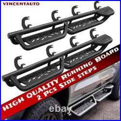 Running Board BXWQ For 19-26 Silverado/Sierra 1500 Crew Cab Drop Bar Step Black
