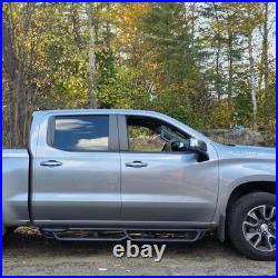 Running Board BXWQ For 19-26 Silverado/Sierra 1500 Crew Cab Drop Bar Step Black