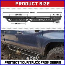 Running Board BXWQ For 19-26 Silverado/Sierra 1500 Crew Cab Drop Bar Step Black