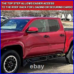 Running Board BXWQ For 19-26 Silverado/Sierra 1500 Crew Cab Drop Bar Step Black