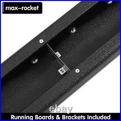 Running Board FIT 19-24 Silverado/Sierra Crew Cab Black 6.5 Nerf Bar Step DH