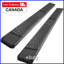 Running Board FIT 19-24 Silverado/Sierra Crew Cab Black 6.5 Nerf Bar Step DH